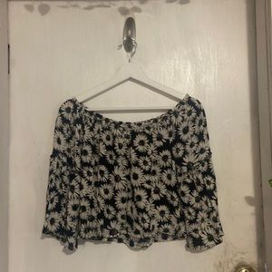 A crop floral top